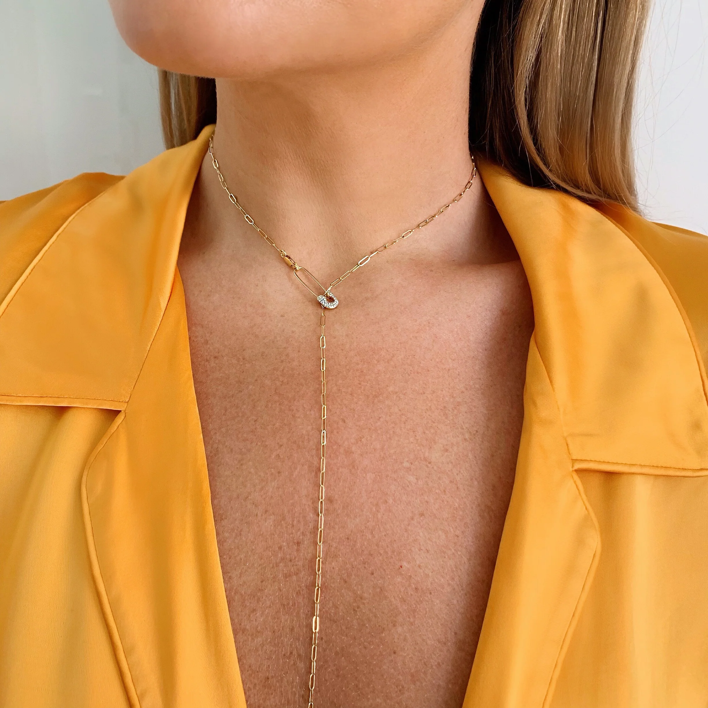 14K CHIC SAFETY PINS - Image 4