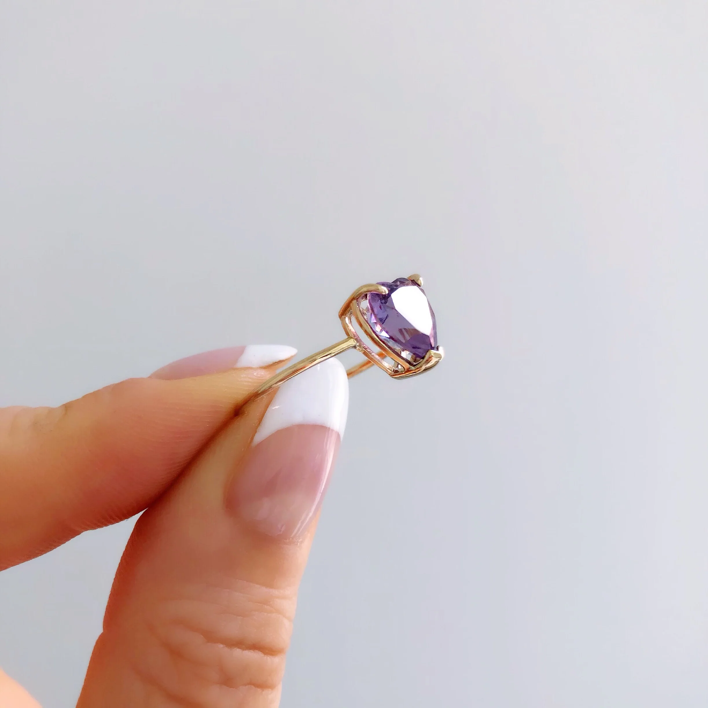 14K GEMSTONE DREAM RING (HEART SHAPE) - Image 5