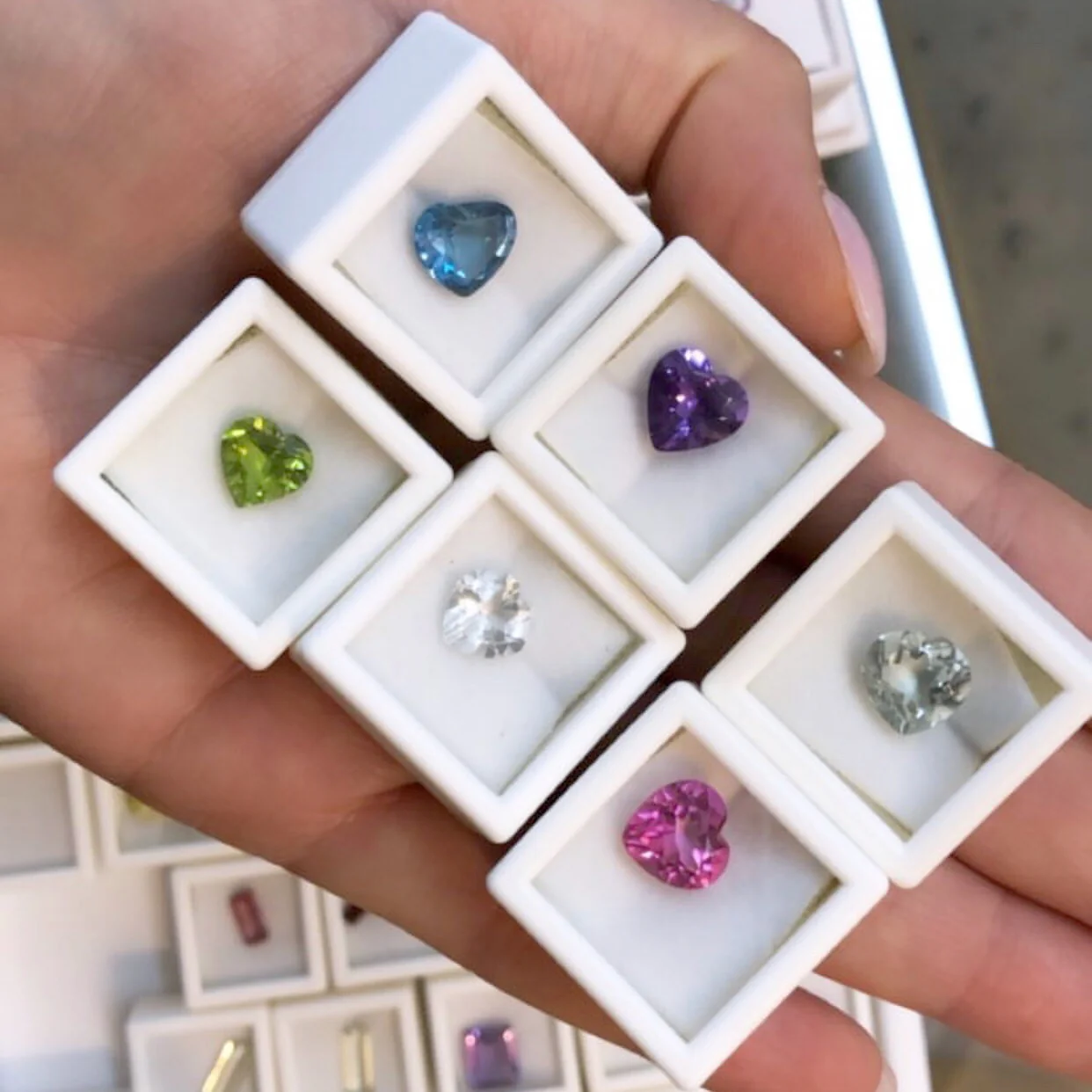 14K GEMSTONE DREAM RING (HEART SHAPE) - Image 6