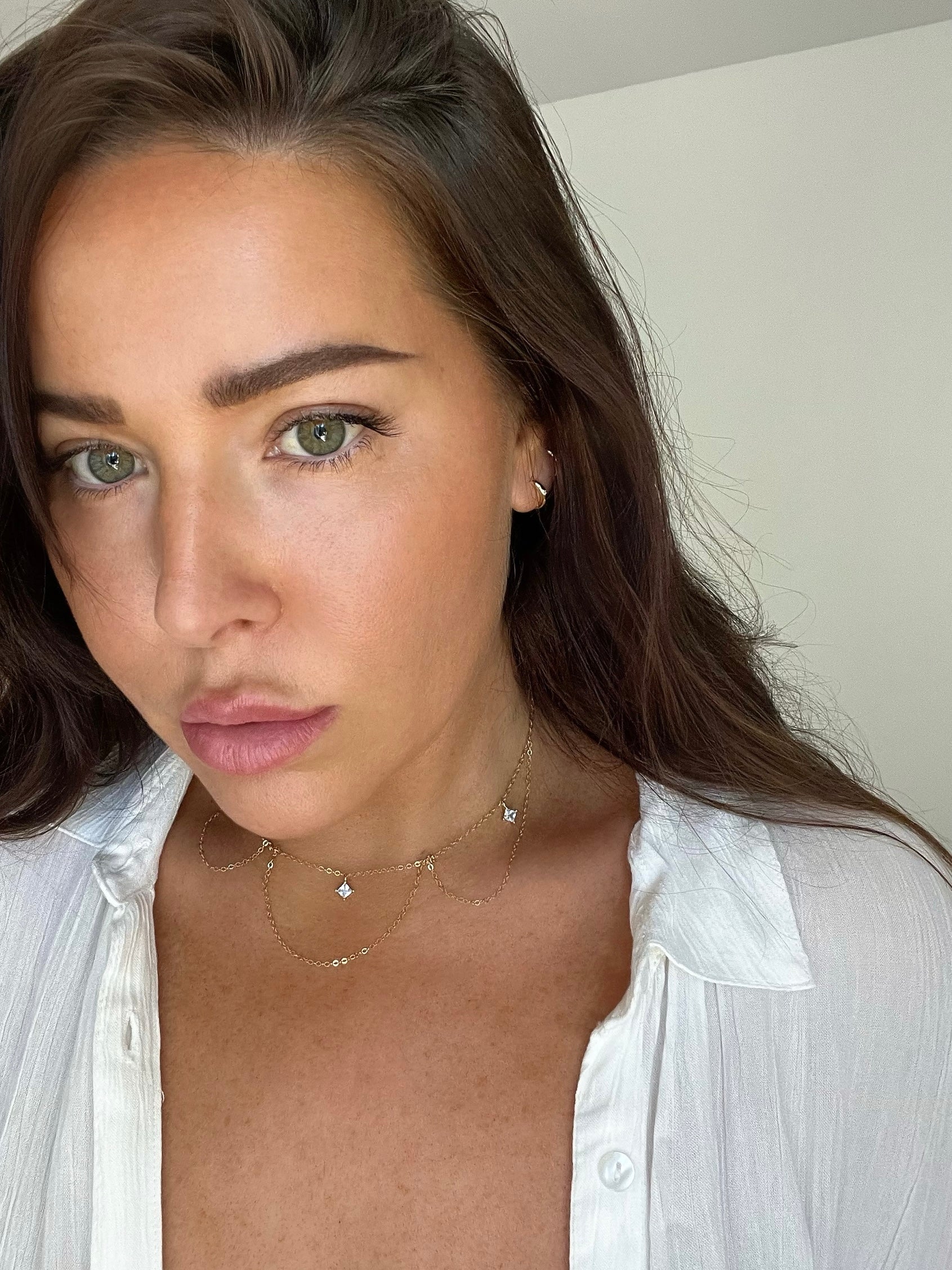 CHANDELIER NECKLACE (14K GOLD FILLED)