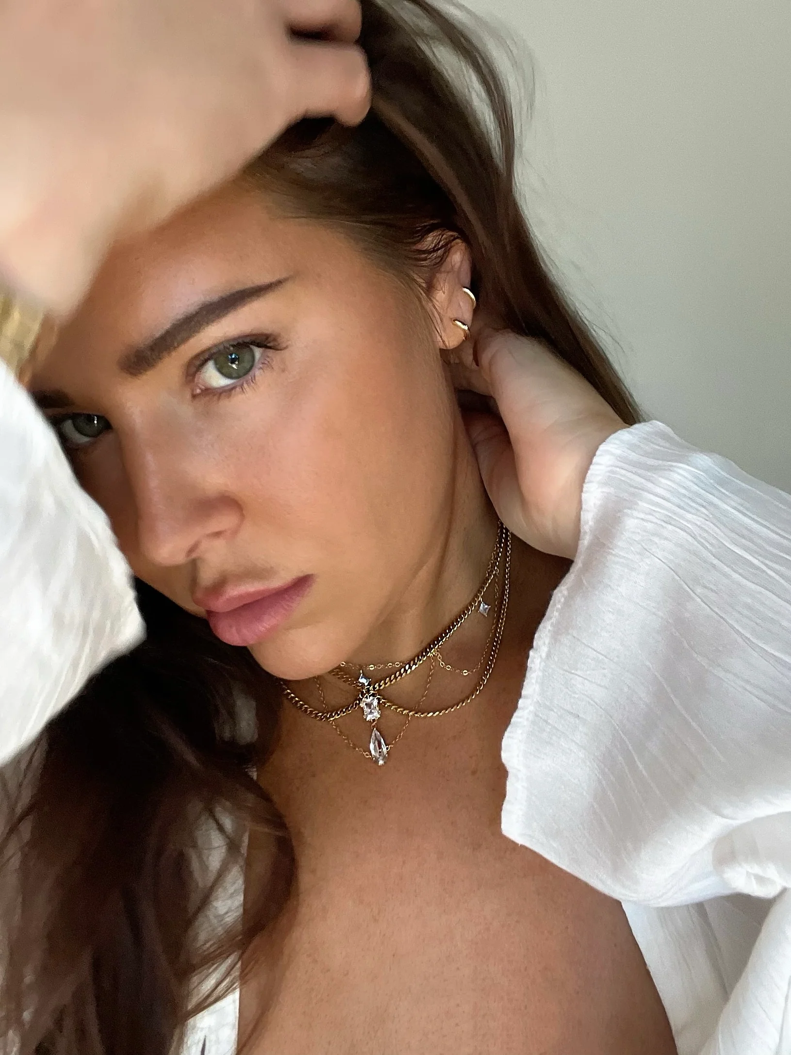 CHANDELIER NECKLACE (14K GOLD FILLED) - Image 5