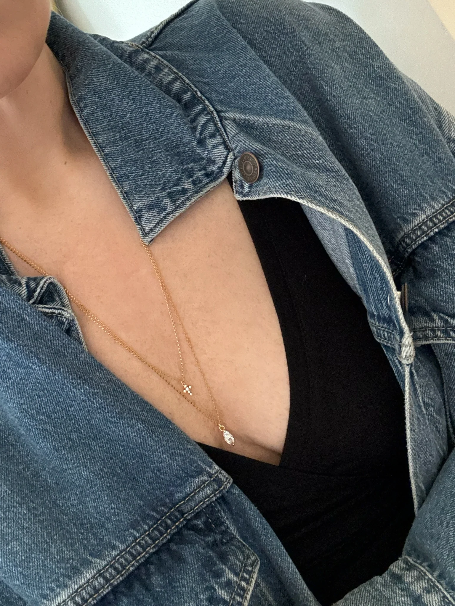 CRYSTAL FLOSS NECKLACES (14K GOLD FILLED) - Image 2
