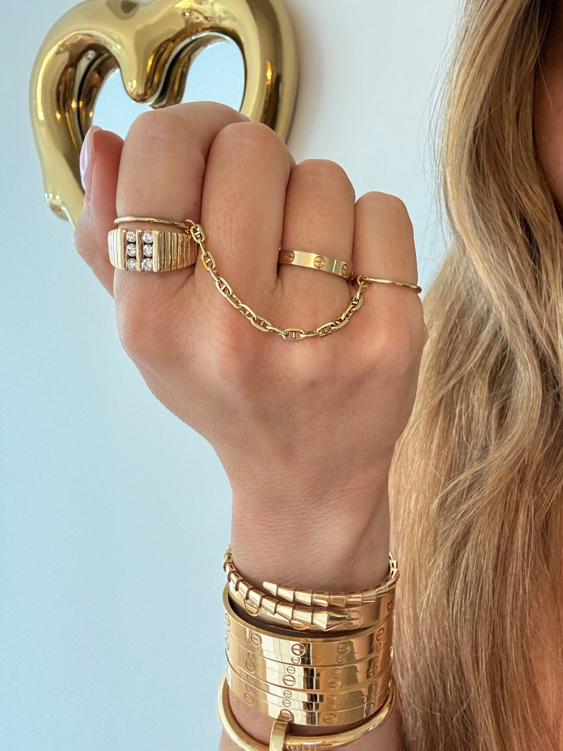 FINGER CHAINS (14K GOLD FILLED OR 925 STERLING SILVER) - Image 2
