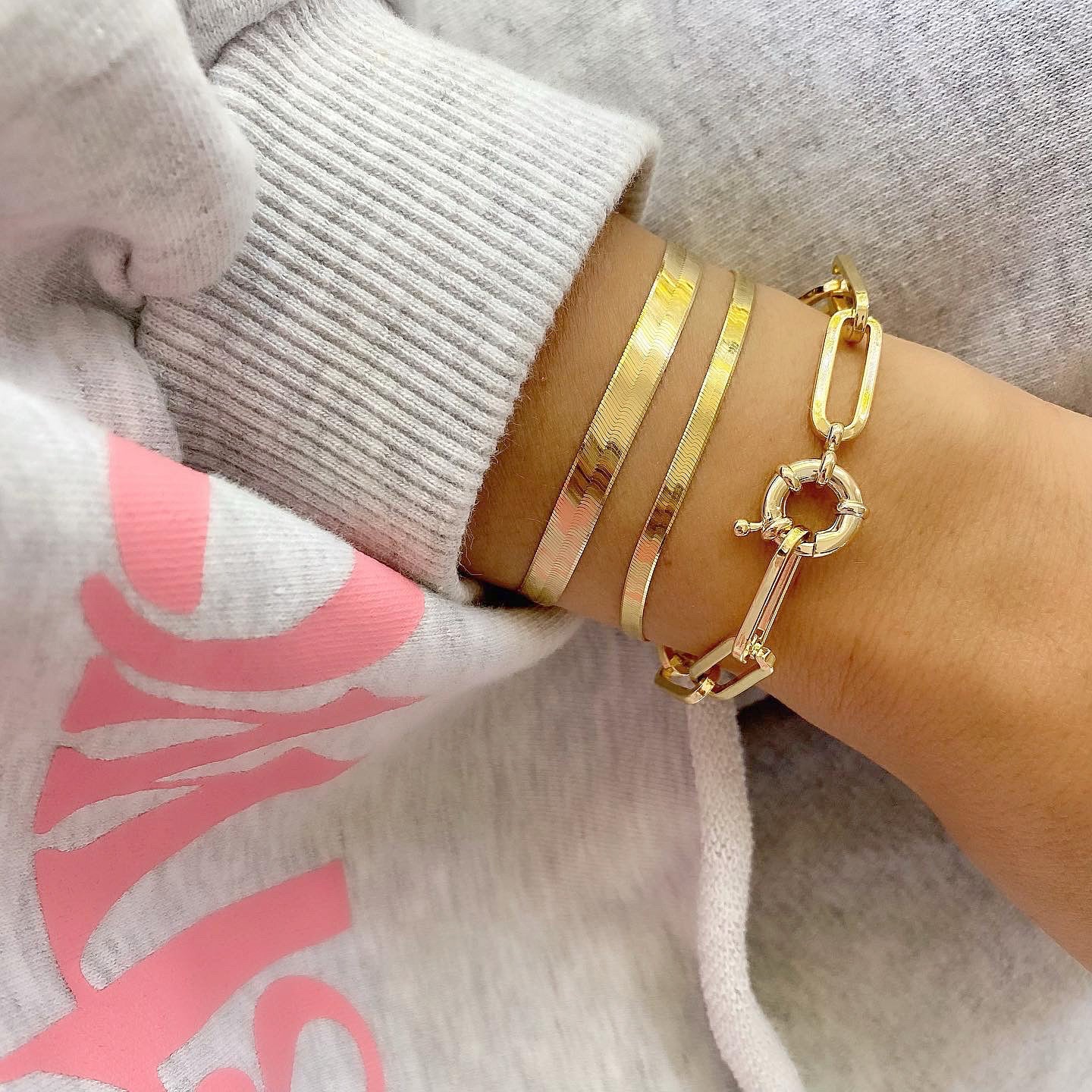 FLASH BRACELET (14K GOLD PLATED STERLING SILVER) - Image 2