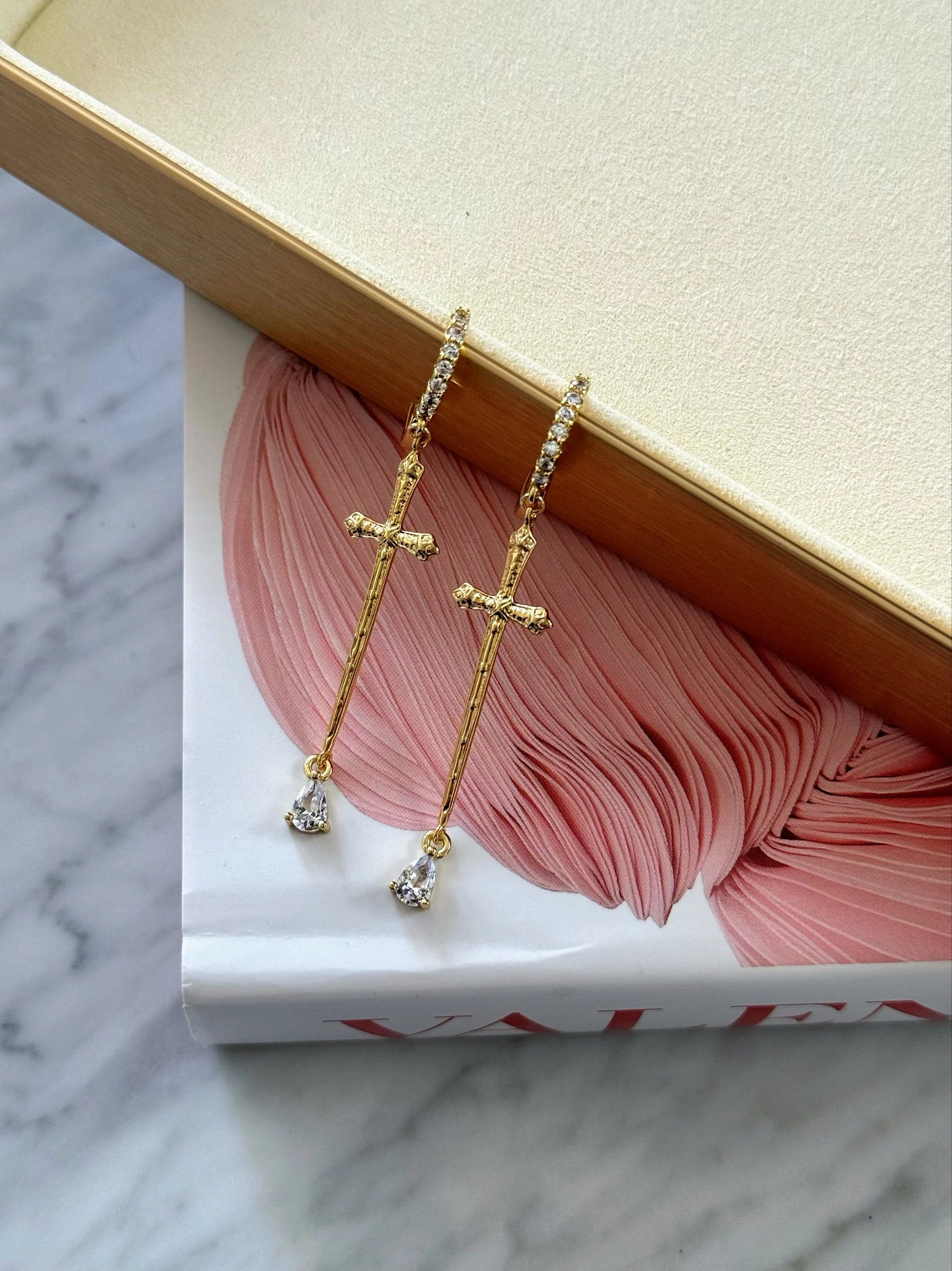 GIRL TEAR DAGGER EARRINGS - Image 3
