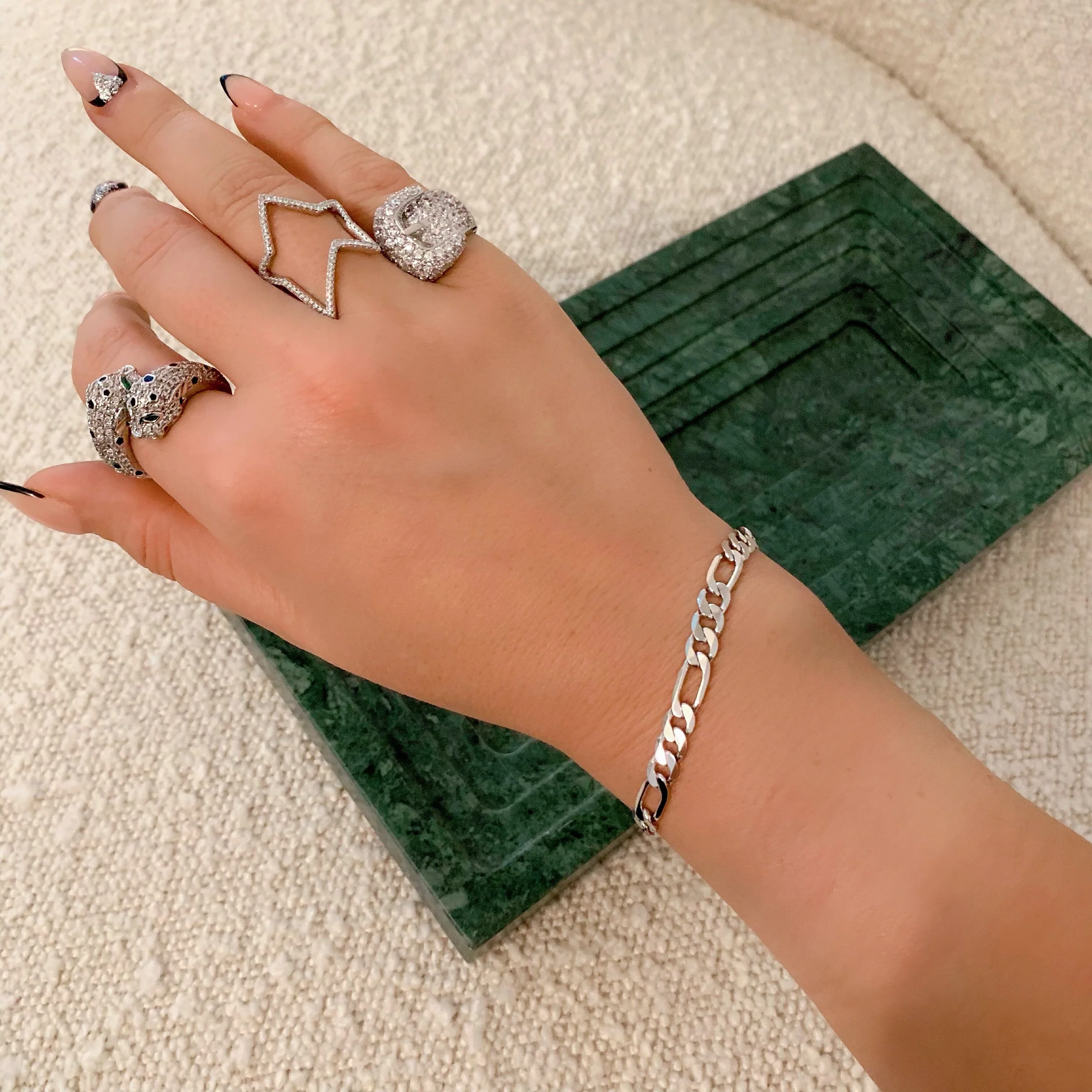 GLITTER BELT RING (925 STERLING SILVER) - Image 6