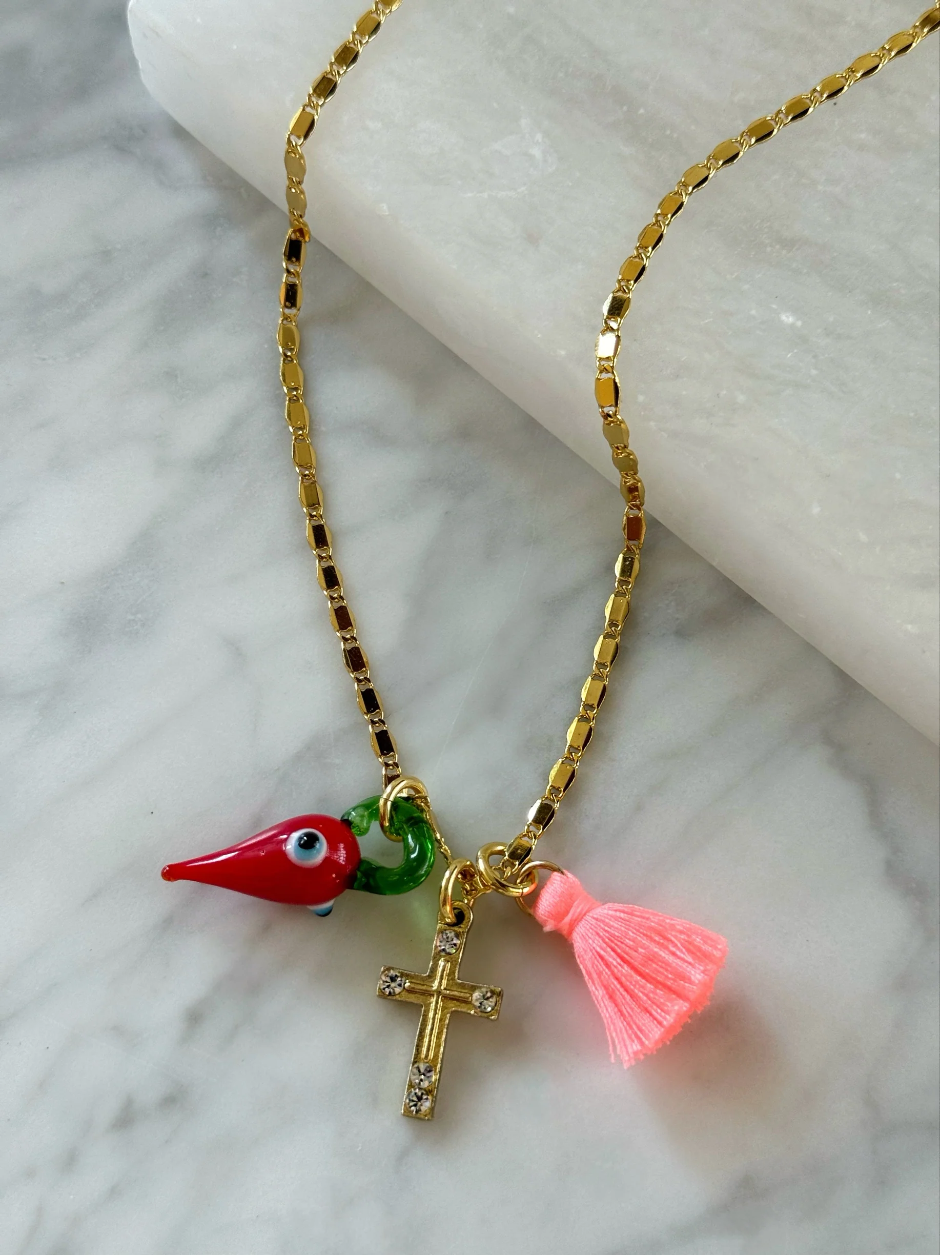 GREEK SUMMER CHARM NECKLACE - Image 2