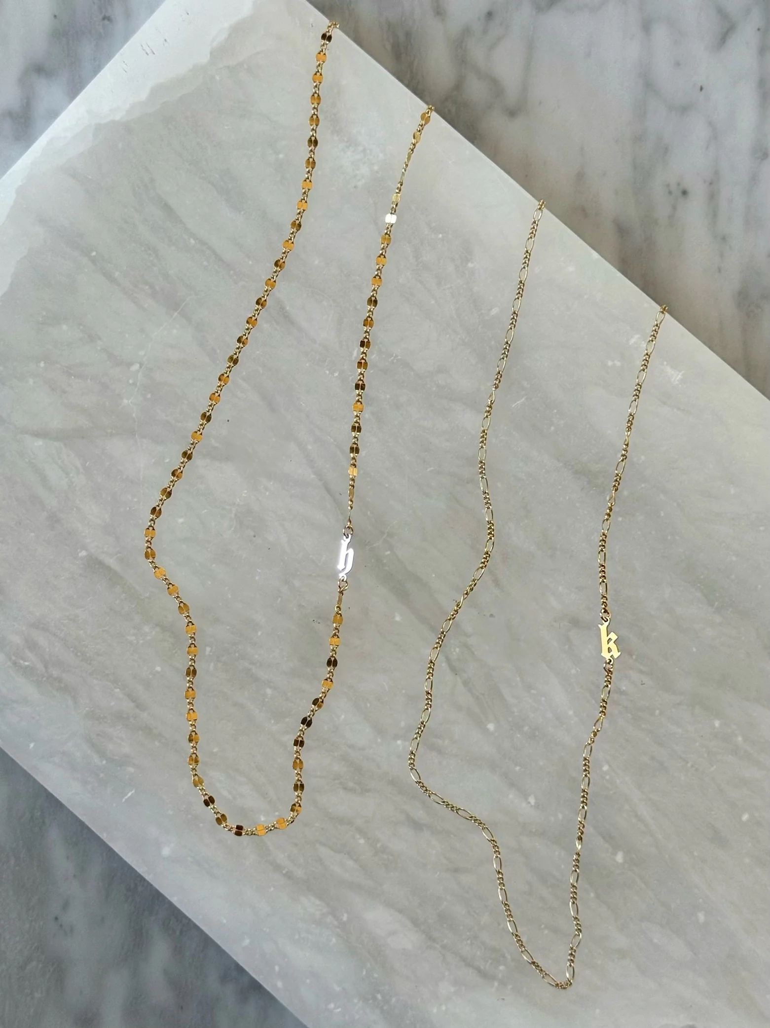 MY LOVER INITIAL CHAINS (14K GOLD FILLED) - Image 2