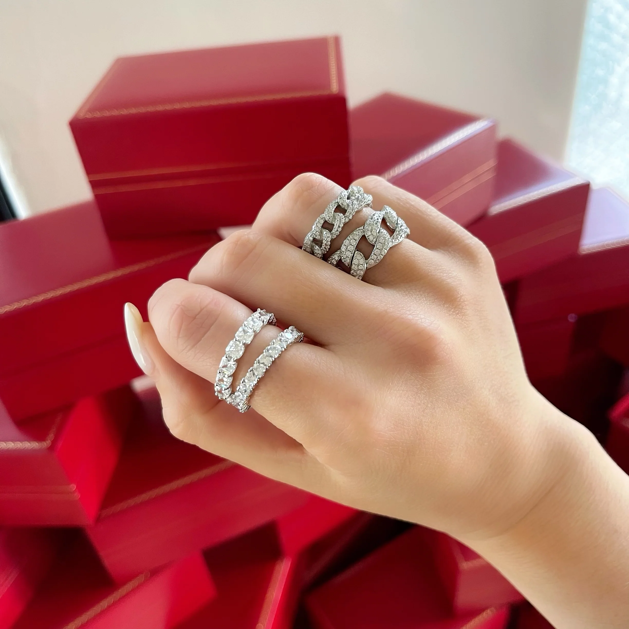 PAVÉ CHAIN RINGS - Image 4