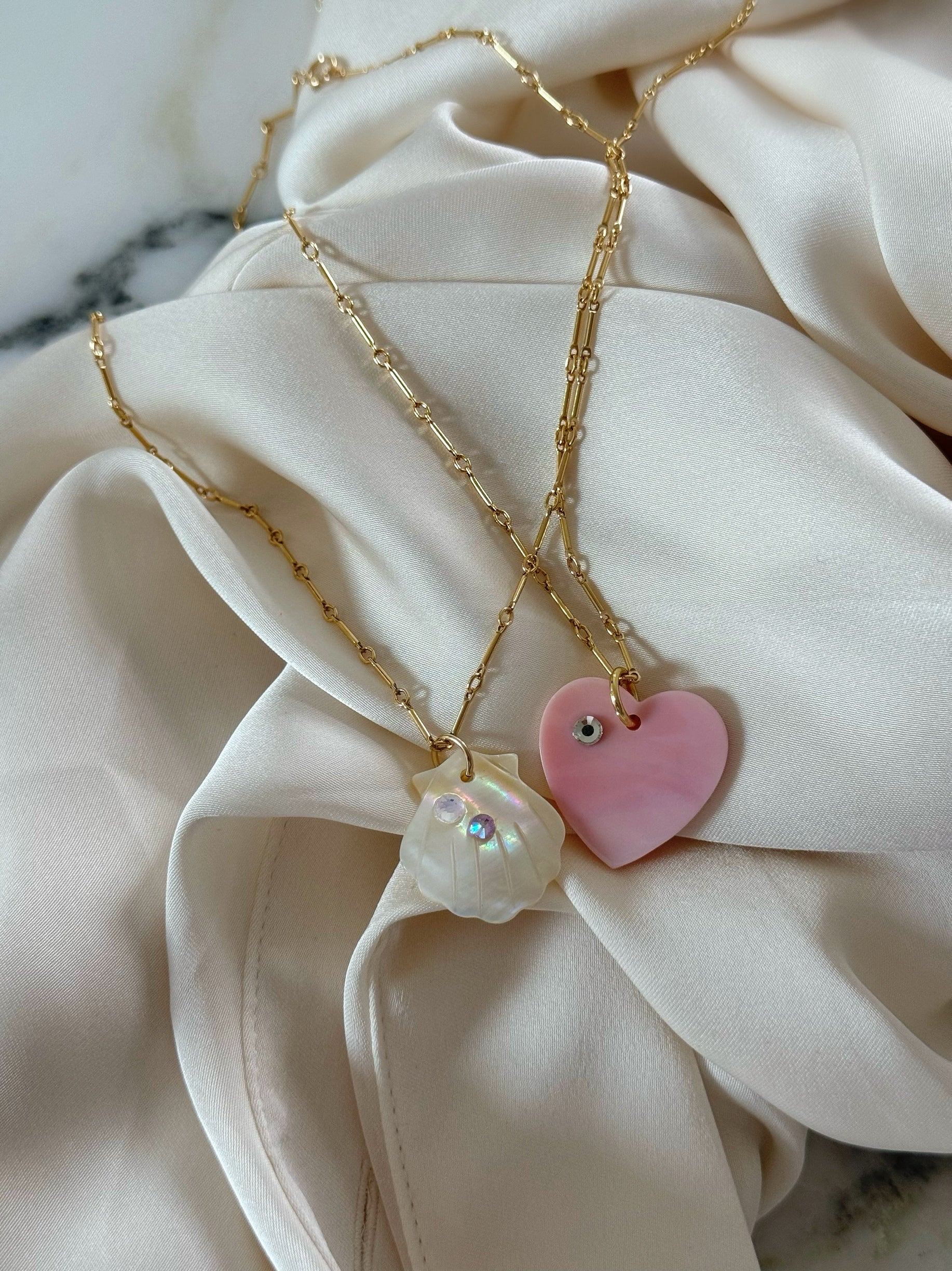 PINK MOONLIGHT SHELLS (14K GOLD FILLED) - Image 4