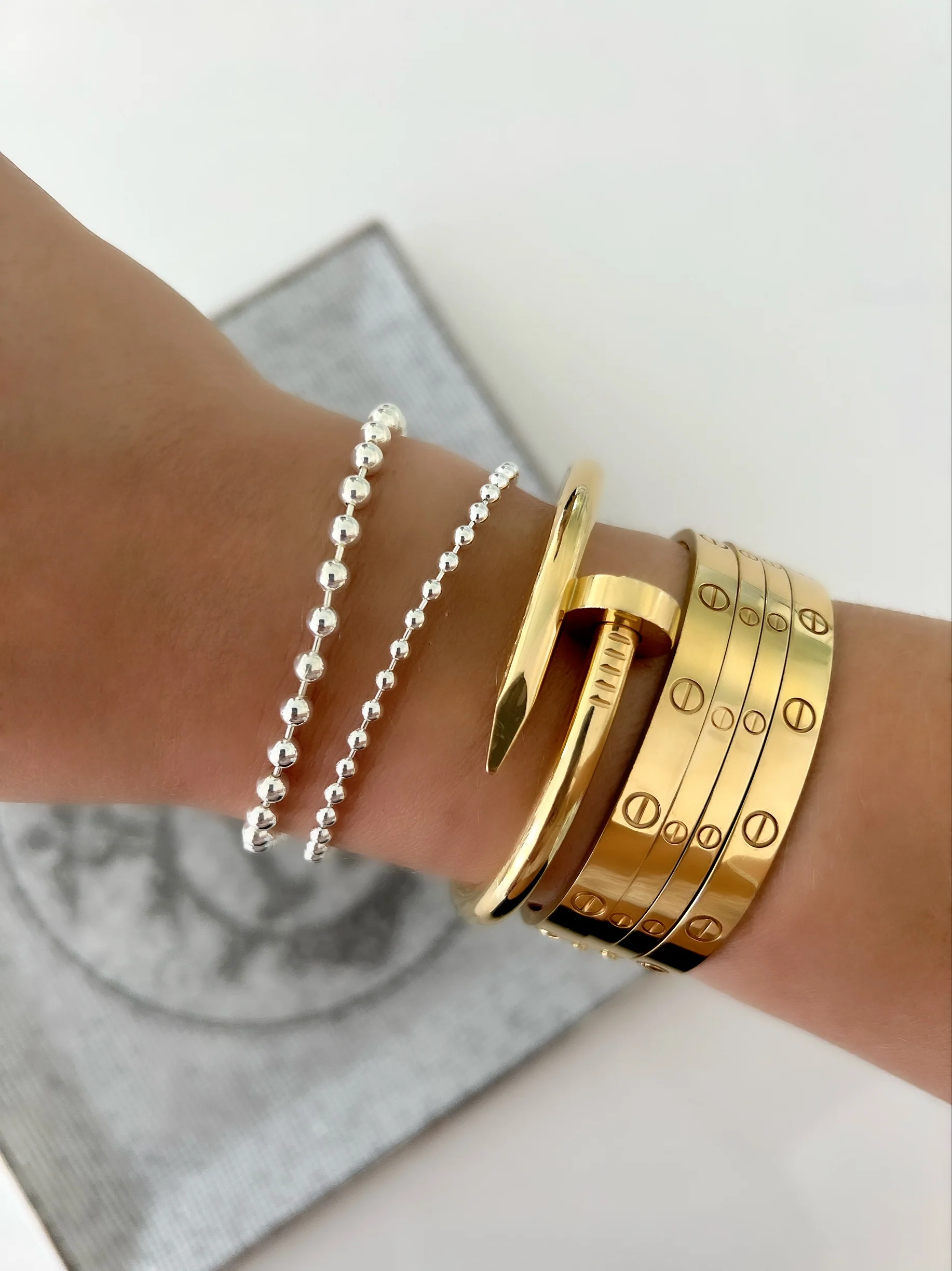 SEMI FINE PUNK BALL BRACELETS - Image 2