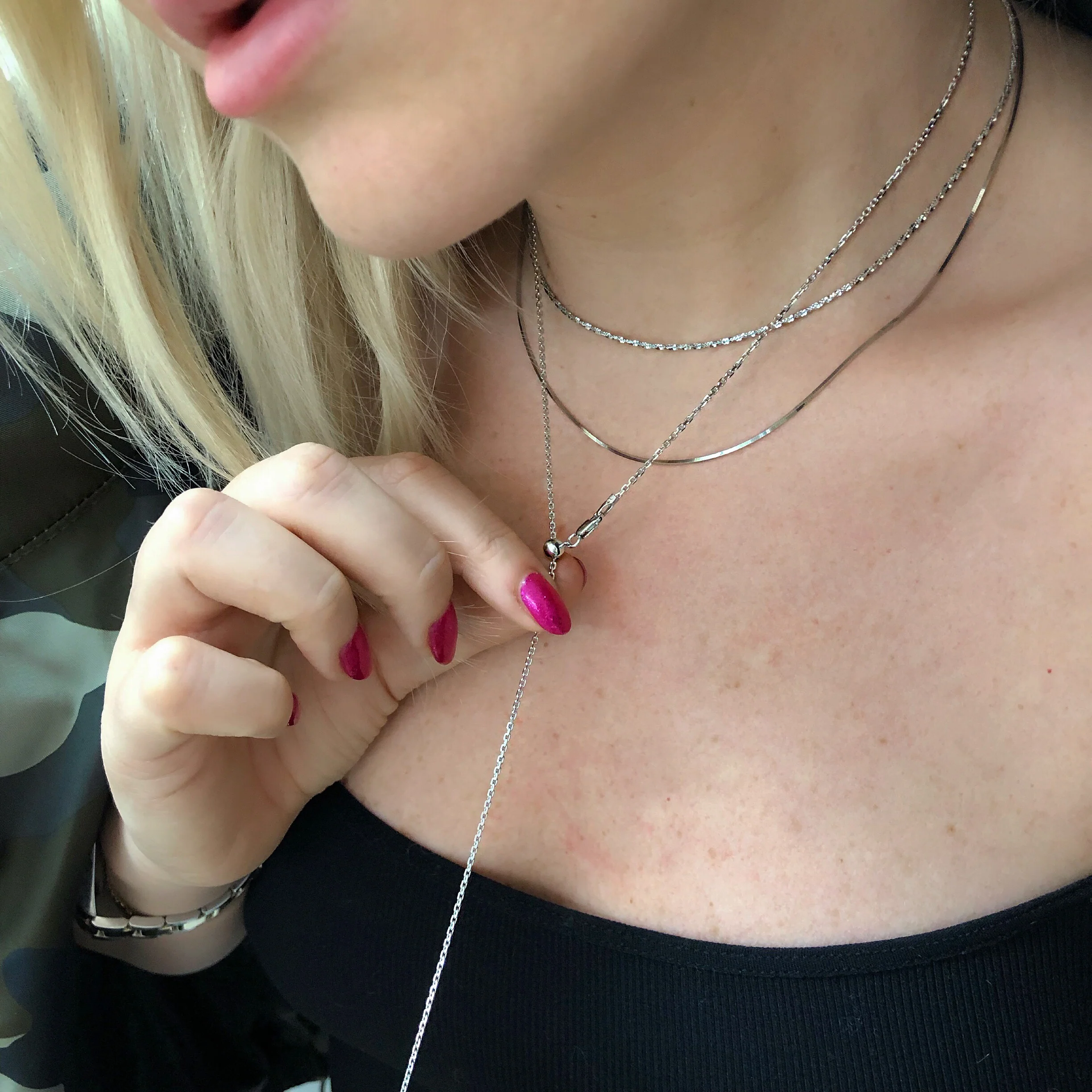 THIN CLEO CHAIN (925 STERLING SILVER) - Image 3